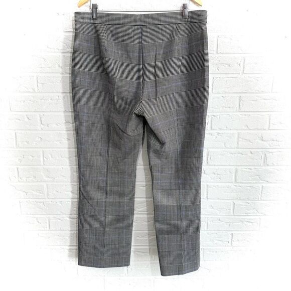 Theory Trecca Virgin Wool Plaid Pant Size 12 - Picture 4 of 6
